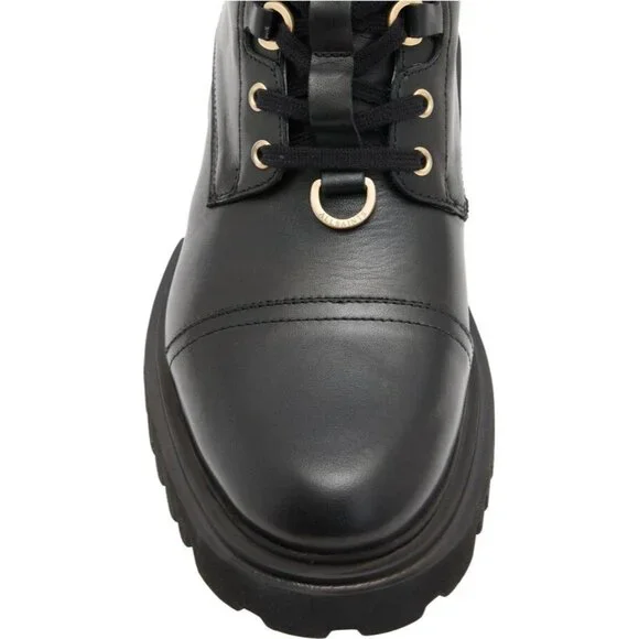 🆕 ALL SAINTS Lydia Ankle Moto Combat Boot 8 Black - Picture 3 of 14